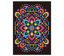 Diamond Dotz Greeting Card - Black Star - 12.6 x 17.7cm