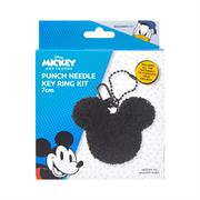Disney Punch Needle Keyring 7cm - Mickey Ears 
