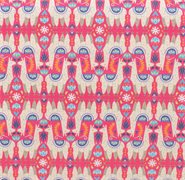 CAMELOT - Festive Llamas Magenta - llama drama