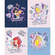 DISNEY - Princess Power Inspiring Quotes Metallic Panel Multi