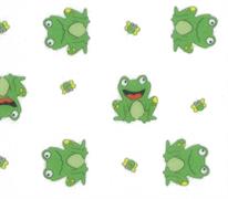 Felt Acrylic Rectangles - Printed - frog