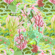 TULA PINK FLORAL REEF - REEF WHAT YOU SAW - CORALLINE