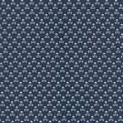 Skulls Printed Cotton - Navy