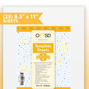 OESD Stabilizer: Template Sheets 8.5in x 11in - 25 sheets