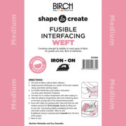 SHAPE TO CREATE I/F Weft Fusible Medium 90cm - White