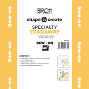 SHAPE TO CREATE I/F Tear Away Sew On Medium 90cm - White