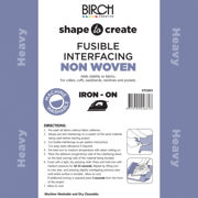 SHAPE TO CREATE I/F Non Woven Fusible Heavy 90cm - White