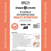SHAPE TO CREATE I/F Multi Stretch Fusible Soft 90cm - White
