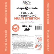 SHAPE TO CREATE I/F Multi Stretch Fusible Soft 90cm - Black