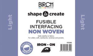 SHAPE TO CREATE I/F Non Woven Fusible Light 90cm - White