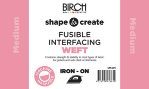 SHAPE TO CREATE I/F Weft Fusible Medium 90cm - White
