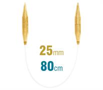 Addi Champagne Circular Knitting Needle 80CM X 25.00MM