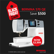 Bernina 570QE 9mm Quilter's Edition (excl BSR & Embroidery module)