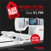 BERNINA 735 Pro Sewing and Embroidery Machine
