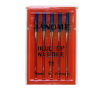 Janome accessories-Blue Tip Needle - Size 11 (for embroidery and light fabric)