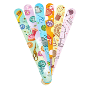Double Sided Nail Files - 6 Set (Blue, Green, Orange, Pink, Purple & Yellow