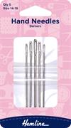 HEMLINE HANGSELL - Hand Needle - Darner 5Pack - size 14-18