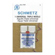 Schmetz Machine Needle - Triple/Drilling Universal 1pc - Size 80/3.0mm