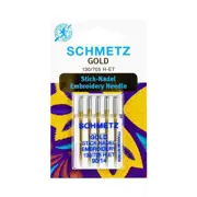 Schmetz Machine Needle - Embroidery Gold 5pc - Size 90/14