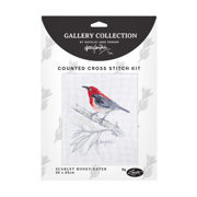 Natalie Jane Parker Counted Cross Stitch Kit 25 x 25cm - Sacred Honey-Eater