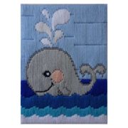Long Stitch Kit 13 x 18cm - Whale