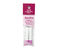 Sewline - Fabric Glue Pen Refills - 2x Glue Sticks (Blue)