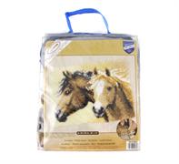 Two Horses Latch Hook Rug Kit