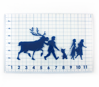 Frozen 2 - Ruler Patchwork 12In x 8In - Frozen Silhouettes