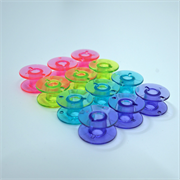 Singer Accessories - Bobbins Coloured  Qty 12