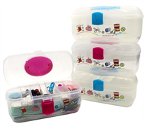 4x Large Sewing Boxes Bundle