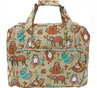 Sewing Machine Carry Bag PVC - Beige Sloth - 44 x 20 x 38cm