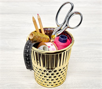 Giant Thimble Craft Container - Yellow Gold