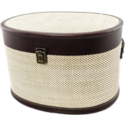 Victorian Herringbone Basket Beige - Large