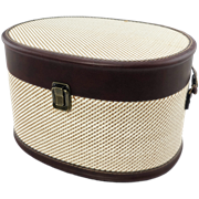 Victorian Herringbone Basket Beige - Medium