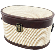 Victorian Herringbone Basket Beige - Small