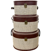 Victorian Herringbone Basket Cameo - Set of 3 sizes