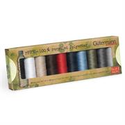GUTERMANN Thread Set Sew All rPET 100% Recycled 100m - 10 reels - Basics