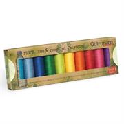 GUTERMANN Thread Set Sew All rPET 100% Recycled 100m - 10 reels - Brights