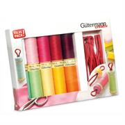 GUTERMANN Thread Set Sew All 100m with 10 Bobbin Clips - 10 reels