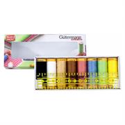 GUTERMANN Thread Set Natural Cotton 100m with Omnigrid Ruler - 8 reels