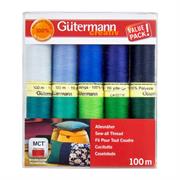 GUTERMANN - Sewing Thread Set - Sew All 100m 10 Reels - Cools