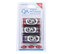 QA All Purpose Sewing Thread 3 Pack - Red Burgundy Purple