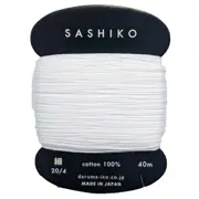 DARUMA Sashiko Thread 20/4 170m Skein White 1