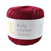 4ply Crochet Cotton BC122 MERLOT