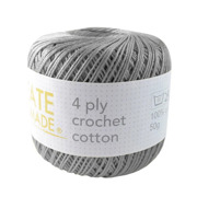 4ply Crochet Cotton BC4920 SILVER