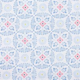 Fabric Gutermann X Birch Summer Loft Medallion 110cm X 10Mt 100% Co Dusty Blue-75