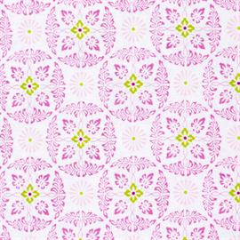 Fabric Gutermann X Birch Summer Loft Medallion 110cm X 10Mt 100% Co Rose Pink-372