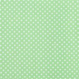 Fabric Gutermann X Birch Summer Loft Pindot 110cm X 10Mt 100% Co Soft Green-152