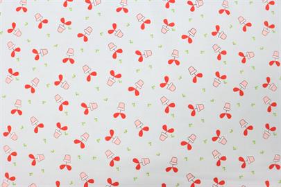 Riley Blake Printed Cotton - Pretty Potplants Aqua 112cm