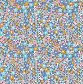 Riley Blake Printed Cotton - Pretty Patch Blue 112cm